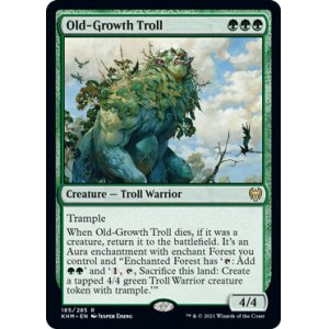 画像1: [英語版/日本語版]《老樹林のトロール/Old-Growth Troll》(KHM)