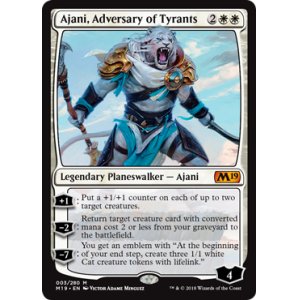 画像1: [英語版/日本語版]《暴君への敵対者、アジャニ/Ajani, Adversary of Tyrants》(M19)