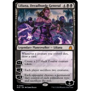 画像1: [英語版]《戦慄衆の将軍、リリアナ/Liliana, Dreadhorde General》(RVR)