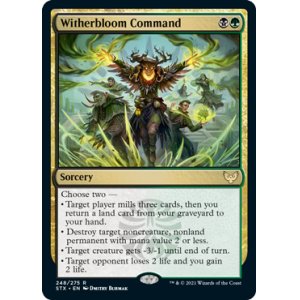 画像1: [英語版/日本語版]《ウィザーブルームの命令/Witherbloom Command》(STX)