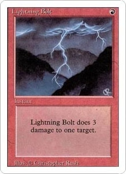 画像1: [英語版]《稲妻/Lightning Bolt》(3ED) (1)