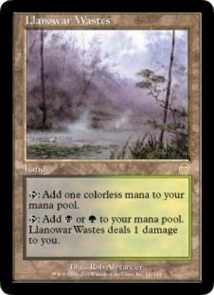 画像1: [英語版/日本語版]《ラノワールの荒原/Llanowar Wastes》(APC) (1)