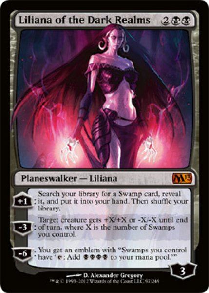 画像1: [英語版]《闇の領域のリリアナ/Liliana of the Dark Realms》(M13) (1)