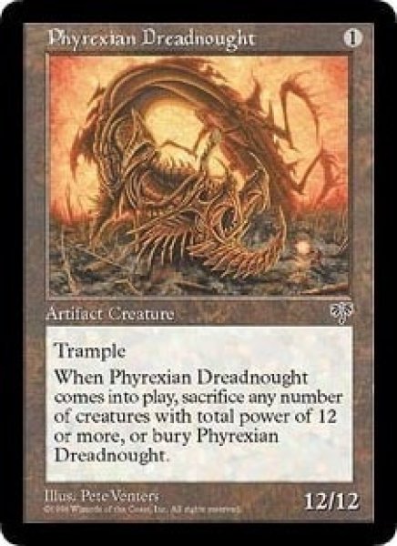 画像1: [日本語版]《ファイレクシアン・ドレッドノート/Phyrexian Dreadnought》(MIR) (1)