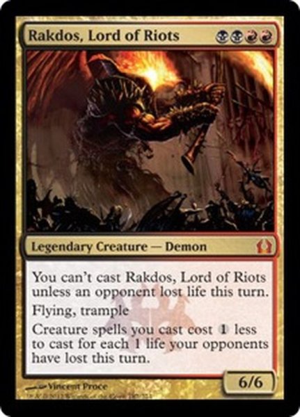 画像1: [英語版]《暴動の長、ラクドス/Rakdos, Lord of Riots》(RTR) (1)