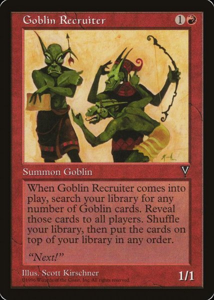 画像1: [英語版]《ゴブリン徴募兵/Goblin Recruiter》(VIS) (1)